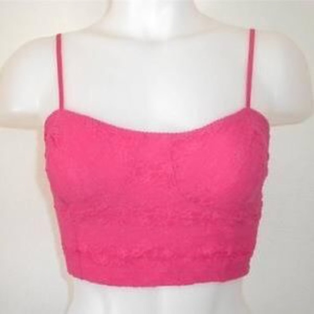 Frenchi (Nordstrom) hot pink crop bandeau